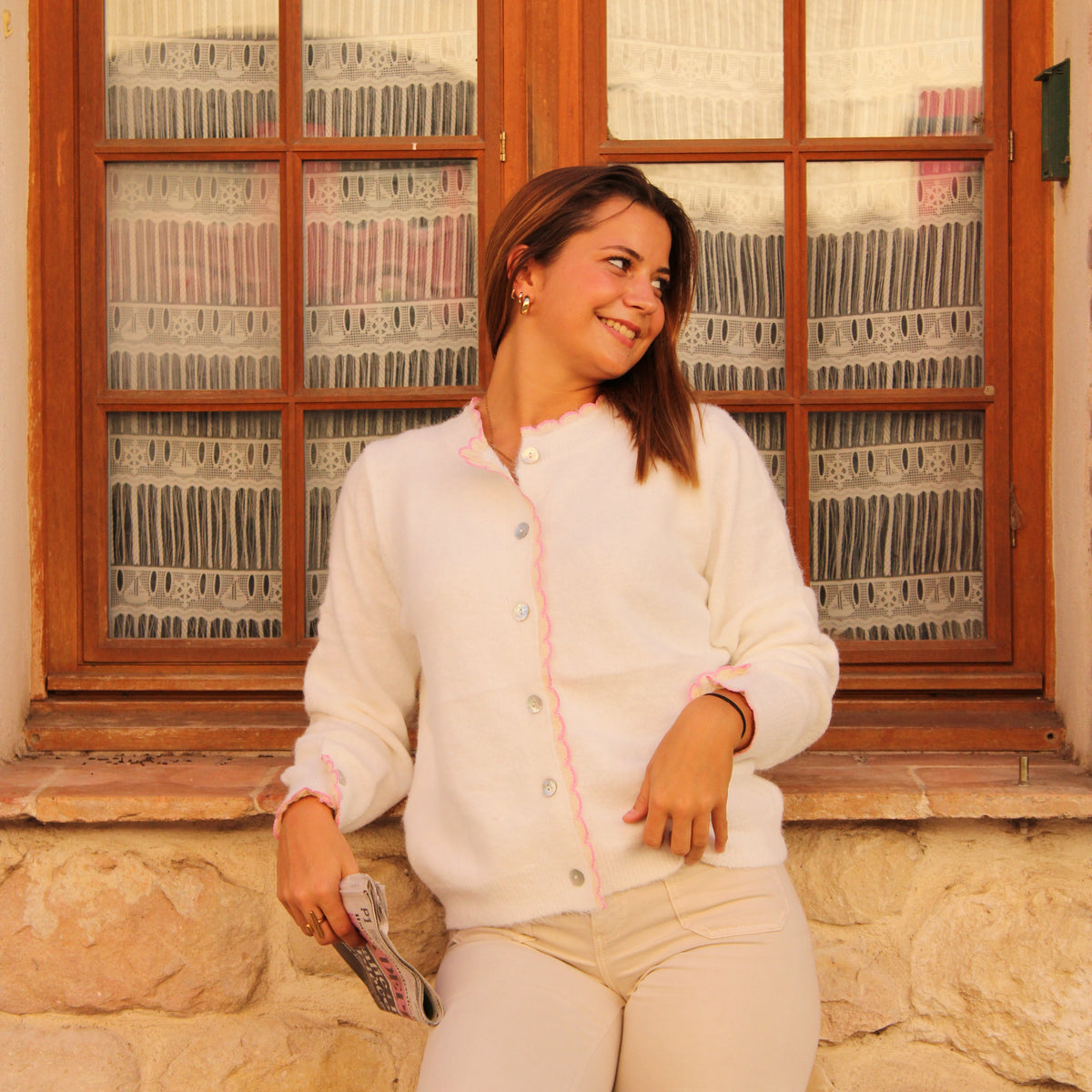 Cardigan Le nuage rosé